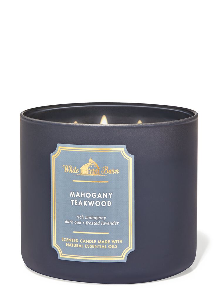 Mahogany Teakwood 3-Wick Candle 3-Wick Candle