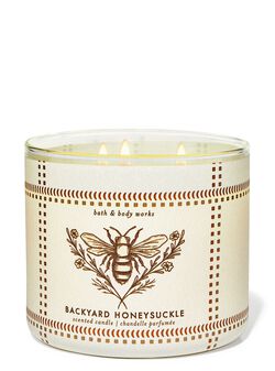 Backyard Honeysuckle 3-Wick Candle image number null