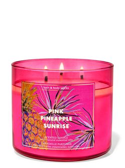 Pink Pineapple Sunrise 3-Wick Candle image number null
