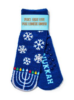 Happy Hanukkah Shea-Infused Lounge Socks